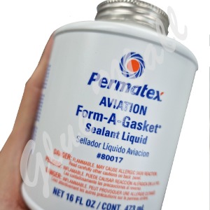 PERMATEX 3D #80017 FORM-A-GASKET 내오일성 및 항공기 가스켓 실란트 용량:473ml