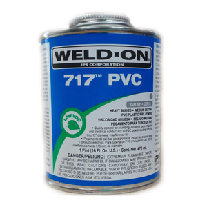 IPS WELD ON PVC 717 회색 웰드온 PVC용해성접착제 용량:473ml [VAT포함]